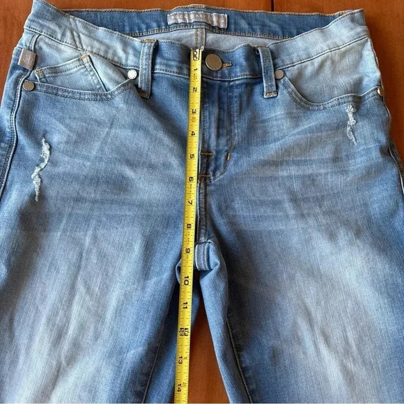 Rock Republic Embossed Skinny Jeans Light Wash Mid Rise Women’s Sz 10 - Picture 9 of 12